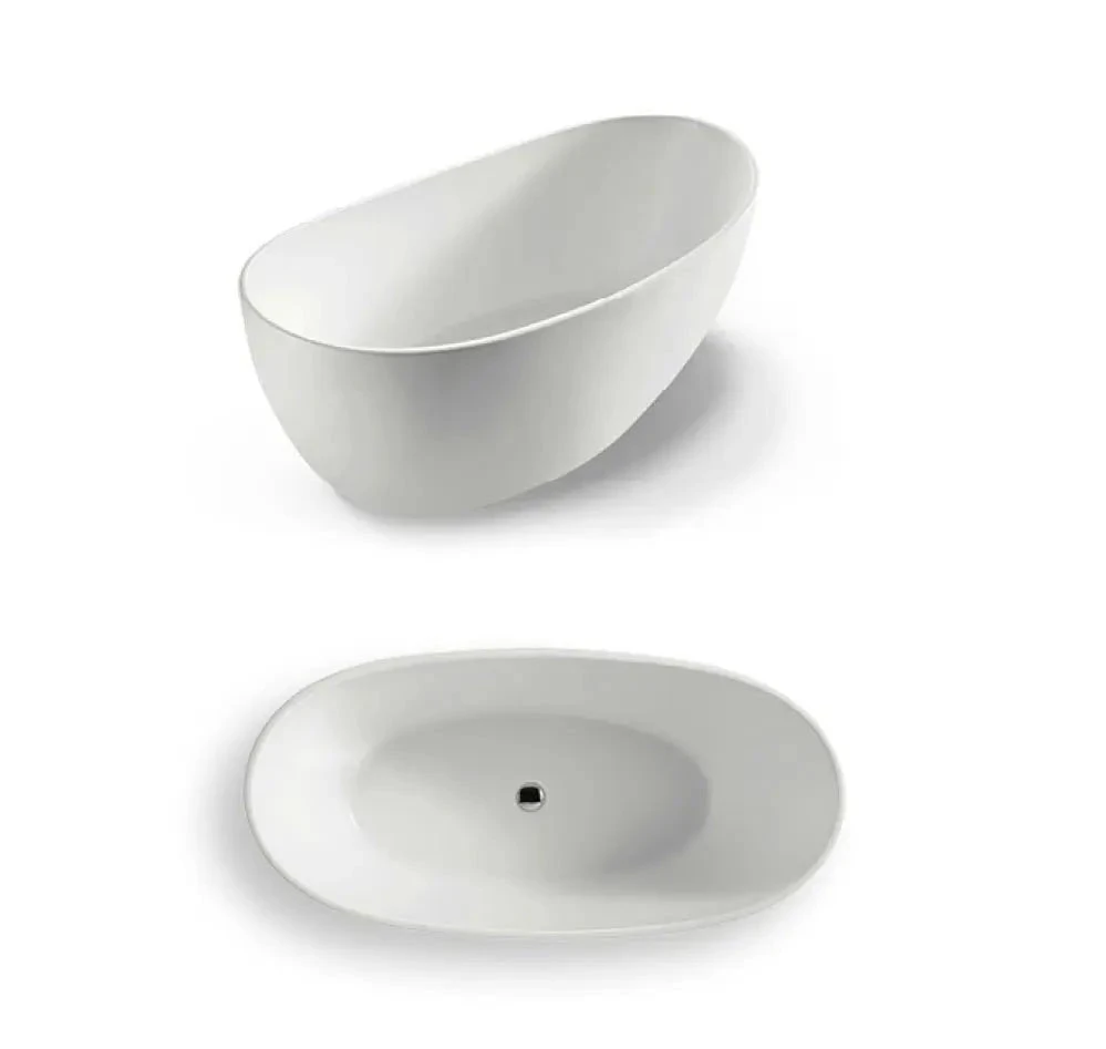 Gubbio Free Standing Bathtub - Matte White 2 Gubbio Free Standing Bathtub - Matte White - Image 2