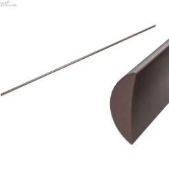 HALF ROUND WATER SEAL RAIL 750MM -HERA BATHWARE half round water seal rail 750mmbrushed bronzewater sealnero tapware 828710