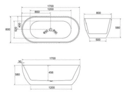 Henley Freestanding Fluted Bathtub 1500/1700mm Matte White -HERA BATHWARE henley freestanding fluted bathtub 15001700mm matte white1500mmfreestanding bathssunny group 482704