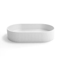 Hudson Oval Concreate White Basin 600mm