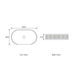 Hudson Oval Concreate White Basin 600mm 7 Hudson Oval Concreate White Basin 600mm -HERA BATHWARE hudson oval concreate white basin 600mmotti 690784