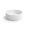 Hudson Round Concreate White Basin 400mm