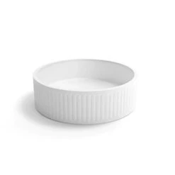 Hudson Round Concreate White Basin 400mm