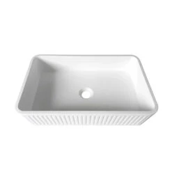 Hudson Square Concreate White Basin 520mm -HERA BATHWARE hudson square concreate white basin 520mmotti 181957