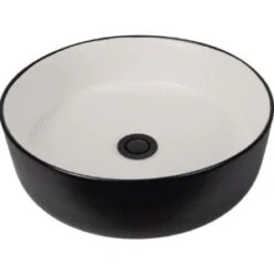 Icarus Round Basin 360mm 11 Icarus Round Basin 360mm -HERA BATHWARE icarus round basin 360mmmatte white blackfifth ave 346002