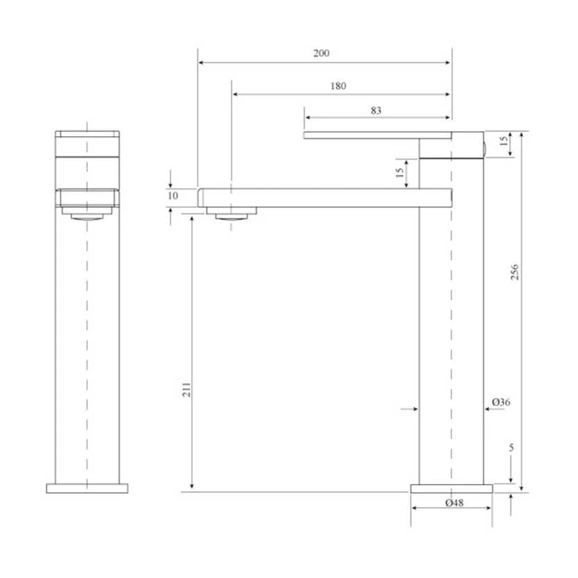 JASPER Tall Basin Mixer - Chrome 6 JASPER Tall Basin Mixer - Chrome - Image 6