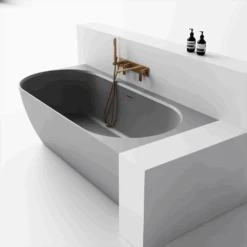Justina Corner Oval Bath 1520/1750mm | Left/Right Corner | Stonebaths 34 Justina Corner Oval Bath 1520/1750mm | Left/Right Corner | Stonebaths -HERA BATHWARE justina corner oval bath 15201750mm leftright cornerconcrete grey1750mm corner to righttoka lite 957890