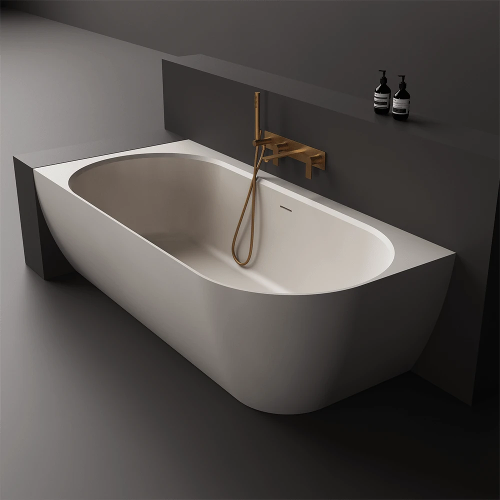 Justina Corner Oval Bath 1520/1750mm | Left/Right Corner | Stonebaths 12 Justina Corner Oval Bath 1520/1750mm | Left/Right Corner | Stonebaths - Image 12