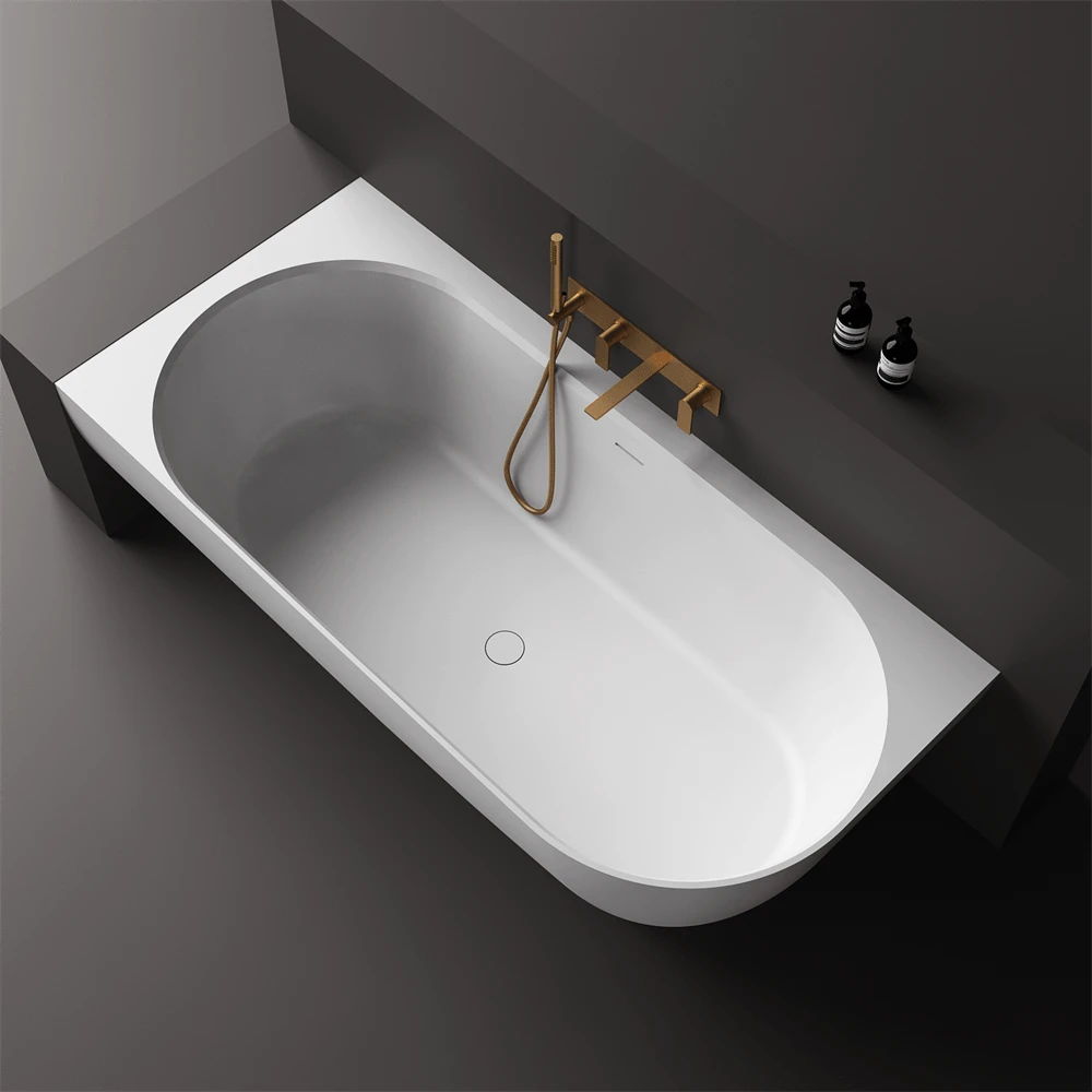 Justina Corner Oval Bath 1520/1750mm | Left/Right Corner | Stonebaths 4 Justina Corner Oval Bath 1520/1750mm | Left/Right Corner | Stonebaths - Image 4