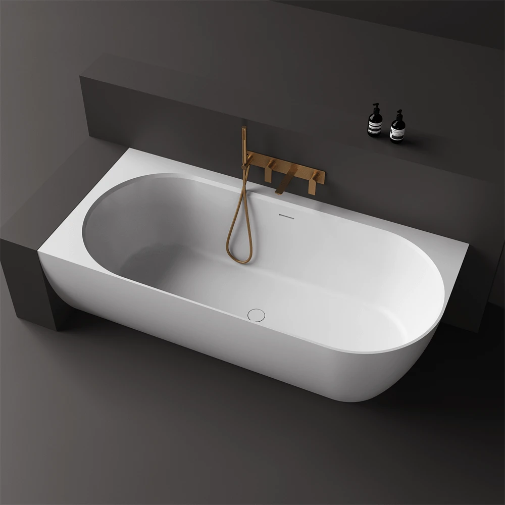 Justina Corner Oval Bath 1520/1750mm | Left/Right Corner | Stonebaths 6 Justina Corner Oval Bath 1520/1750mm | Left/Right Corner | Stonebaths - Image 6
