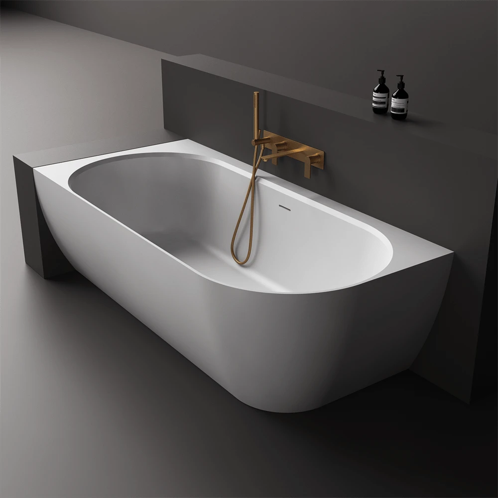 Justina Corner Oval Bath 1520/1750mm | Left/Right Corner | Stonebaths 5 Justina Corner Oval Bath 1520/1750mm | Left/Right Corner | Stonebaths - Image 5