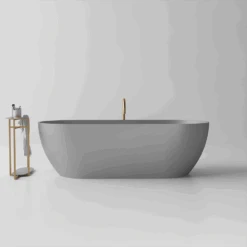 Justina Stone Bath - Outdoor Bath - 1800mm - ST12 1800 | Stonebaths -HERA BATHWARE justina stone bath outdoor bath 1800mm st12 1800concrete greytoka lite 384180