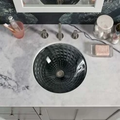Kallos Spun Glass Under Counter Basin -HERA BATHWARE kallos spun glass under counter basinkohler 770652