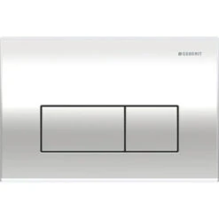 Kappa50 Dual Flush Button | Geberit -HERA BATHWARE kappa50 dual flush button geberitbright chrome plated die cast zincflush buttoninspire bathware 183832