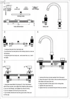 KARA Kitchen Set -HERA BATHWARE kara kitchen setgun metalkitchen mixernero tapware 551126