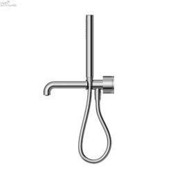 KARA Progressive Shower System With Spout With Seperate Plate230/250mm -HERA BATHWARE kara progressive shower system with spout with seperate plate230250mm230mmchromeshower railsnero tapware 752820