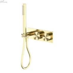 KARA PROGRESSIVE SHOWER SYSTEM -HERA BATHWARE kara progressive shower systembrushed goldshower railsnero tapware 512075