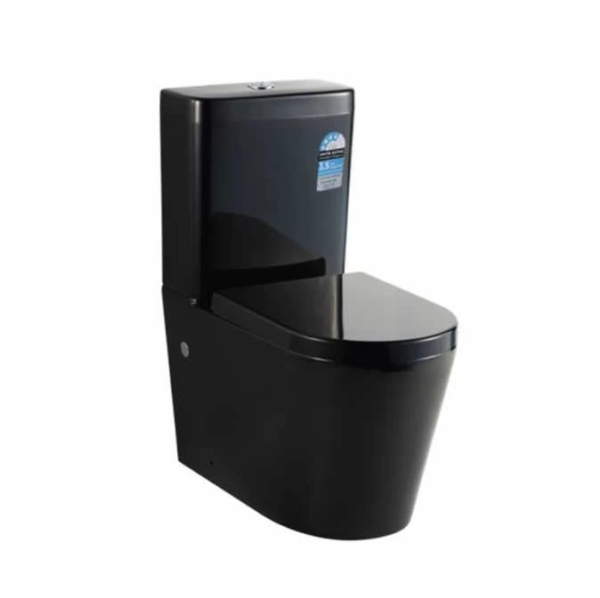 Kasey Box Rim Toilet Suite - Gloss Black Toliet Suite 1 Kasey Box Rim Toilet Suite - Gloss Black Toliet Suite
