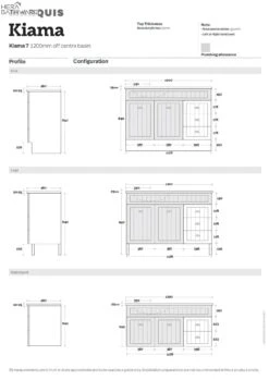 Kiama 1200mm Bathroom Wall Hung Vanity -HERA BATHWARE kiama 1200mm bathroom wall hung vanitycenter bowlnova acrylic top no tap holevanitiesmarquis 122305