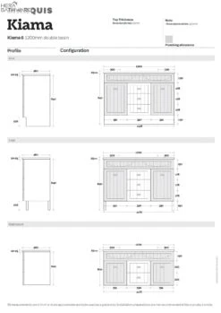 Kiama 1200mm Bathroom Wall Hung Vanity -HERA BATHWARE kiama 1200mm bathroom wall hung vanitycenter bowlnova acrylic top no tap holevanitiesmarquis 193968
