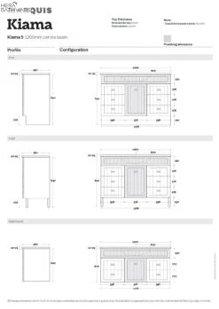 Kiama 1200mm Bathroom Wall Hung Vanity -HERA BATHWARE kiama 1200mm bathroom wall hung vanitycenter bowlnova acrylic top no tap holevanitiesmarquis 273564