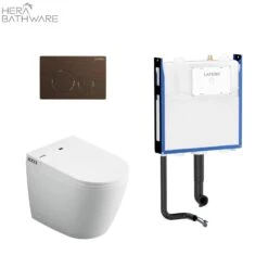 Lafeme Crawford Smart Toilet ST21 -HERA BATHWARE lafeme crawford smart toilet st21brushed bronzetoiletlafeme 325153