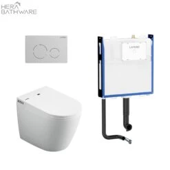 Lafeme Crawford Smart Toilet ST21 -HERA BATHWARE lafeme crawford smart toilet st21brushed nickeltoiletlafeme 145939