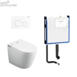 Lafeme Crawford Smart Toilet ST21 -HERA BATHWARE lafeme crawford smart toilet st21matte whitetoiletlafeme 192983