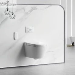 Lafeme SESTO Smart Toilet Wall Hung ST22 -HERA BATHWARE lafeme sesto smart toilet wall hung st22brushed nickeltoiletlafeme 544423