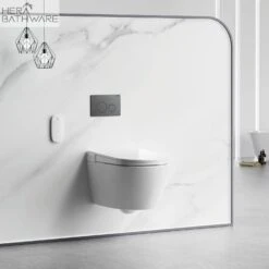 Lafeme SESTO Smart Toilet Wall Hung ST22 -HERA BATHWARE lafeme sesto smart toilet wall hung st22gun metaltoiletlafeme 507106