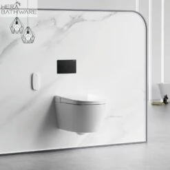 Lafeme SESTO Smart Toilet Wall Hung ST22 -HERA BATHWARE lafeme sesto smart toilet wall hung st22matte blacktoiletlafeme 680375