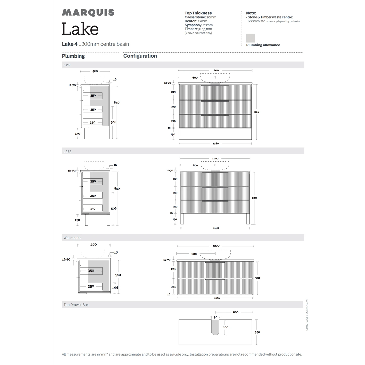 Lake 4/5/6 | 1200mm Bathroom Free Standing Vanity 3 Lake 4/5/6 | 1200mm Bathroom Free Standing Vanity - Image 3