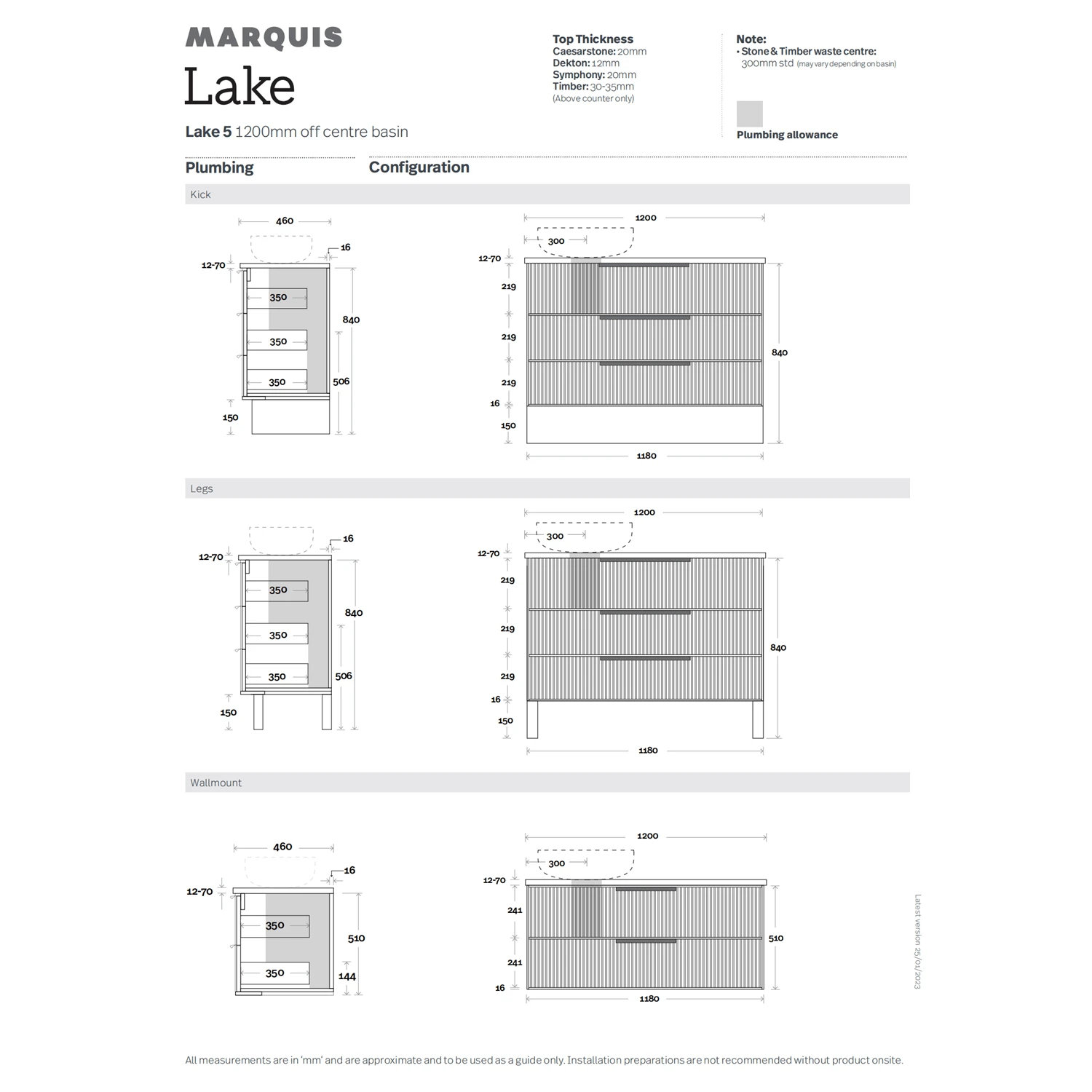 Lake 4/5/6 | 1200mm Bathroom Free Standing Vanity 4 Lake 4/5/6 | 1200mm Bathroom Free Standing Vanity - Image 4