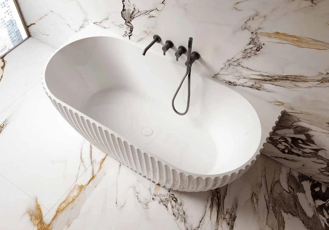 Lamont Back To Wall Fluted Bathtub 1500/1700mm 4 Lamont Back To Wall Fluted Bathtub 1500/1700mm - Image 4