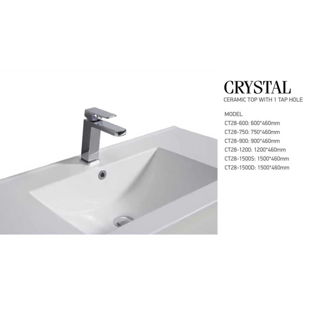 Leona Gloss White Free Standing Vanity - 750mm 5 Leona Gloss White Free Standing Vanity - 750mm - Image 5