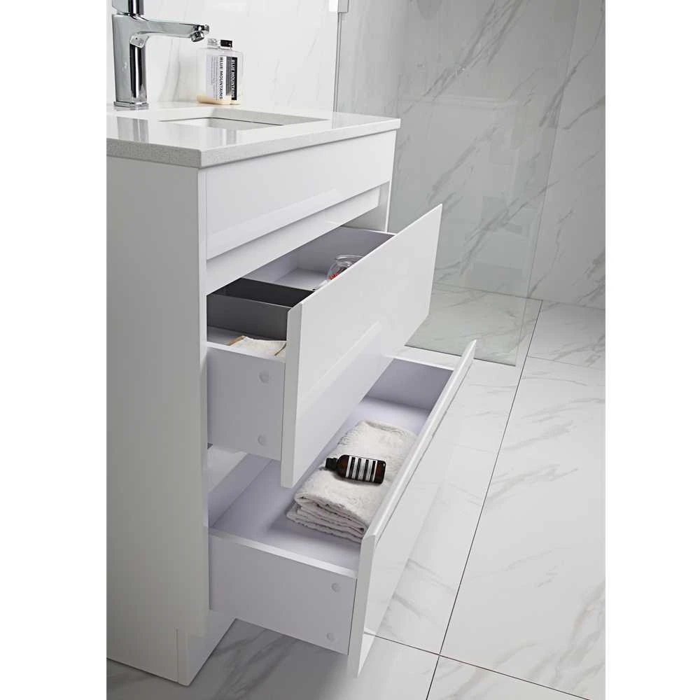 Leona Gloss White Free Standing Vanity - 750mm 7 Leona Gloss White Free Standing Vanity - 750mm - Image 7