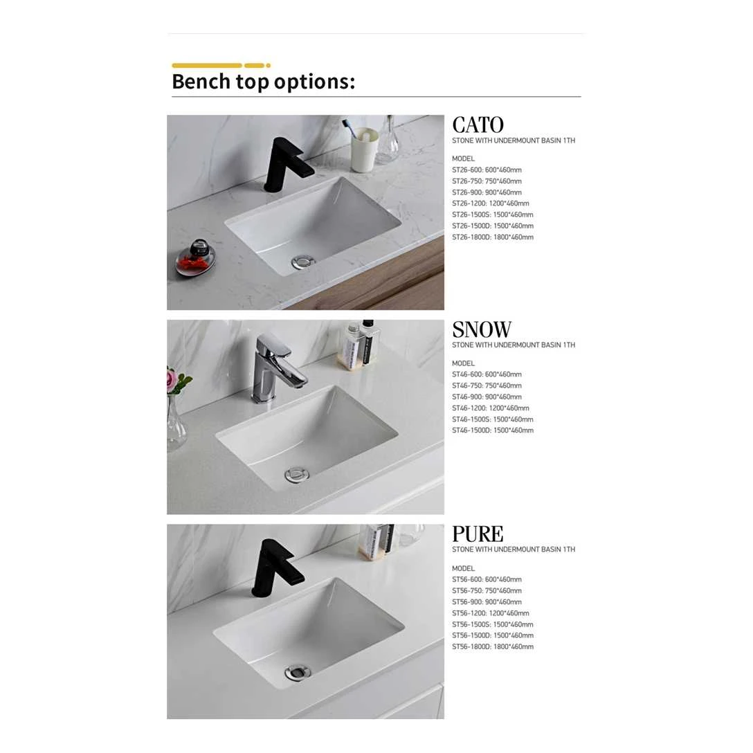 Leona Gloss White Free Standing Vanity - 750mm 3 Leona Gloss White Free Standing Vanity - 750mm - Image 3