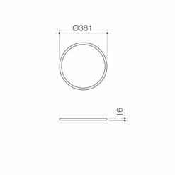 LIANO II 400mm Round Basin Dressing Ring | CAROMA -HERA BATHWARE liano ii 400mm round basin dressing ring caromabrushed gunmetalbasin accessoriescaroma 773552