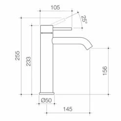 LIANO II Mid Tower Basin Mixer | CAROMA 11 LIANO II Mid Tower Basin Mixer | CAROMA -HERA BATHWARE liano ii mid tower basin mixer caromabrushed brass lftall basin mixercaroma 855789
