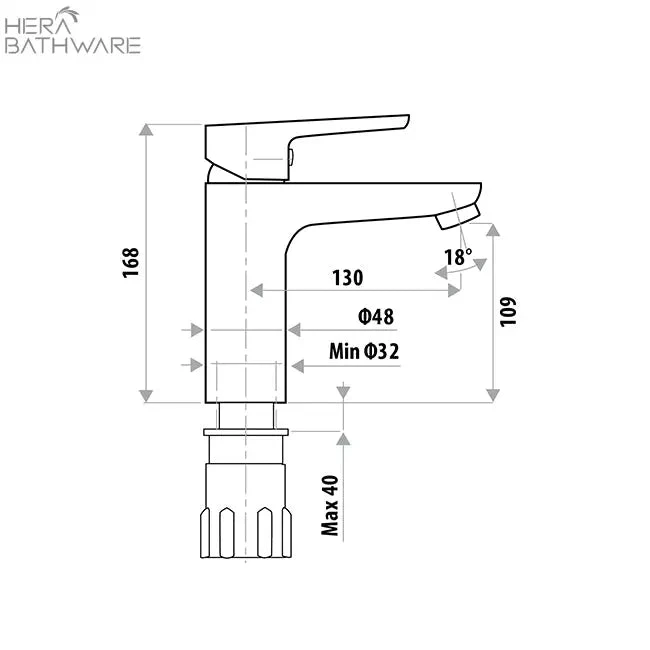 Liberty Basin Mixer - Matte Black 2 Liberty Basin Mixer - Matte Black - Image 2