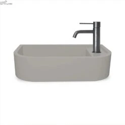 Loop 02 Basin - Overflow - Surface Mount Sky Grey