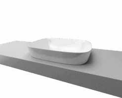 Lorenzo Inset White Ceramic Basin 500mm -HERA BATHWARE lorenzo inset white ceramic basin 500mmmatte whitetimberline 778907