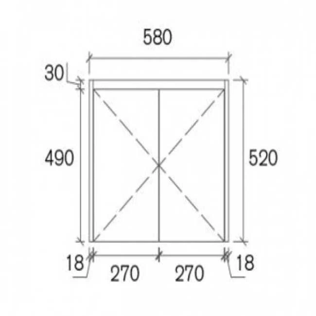 Lori Wall Hung Vanity - 600mm 3 Lori Wall Hung Vanity - 600mm - Image 3