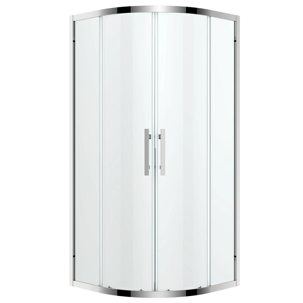 Louve Curved Slider Shower Screen | Oceano 1 Louve Curved Slider Shower Screen | Oceano