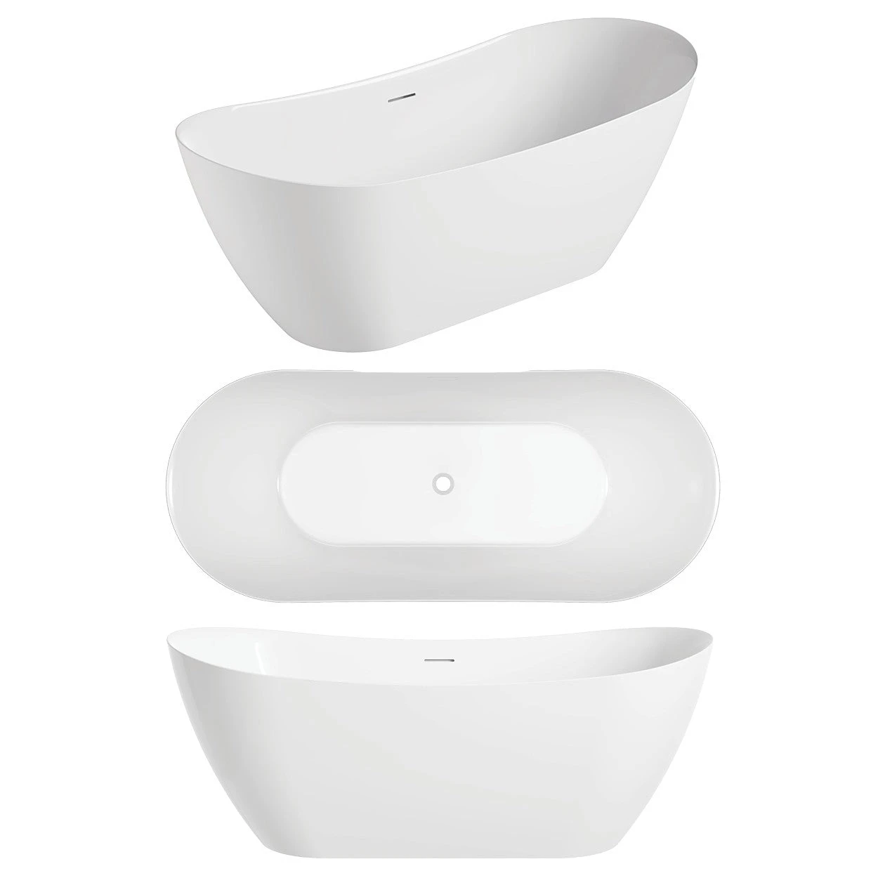 Luka Bath Tub Freestanding 1700mm | Oceano 6 Luka Bath Tub Freestanding 1700mm | Oceano - Image 6