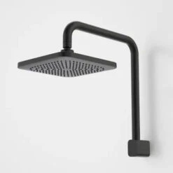 LUNA FIXED OVERHEAD SHOWER -HERA BATHWARE luna fixed overhead showermatte blackshower headcaroma 975409