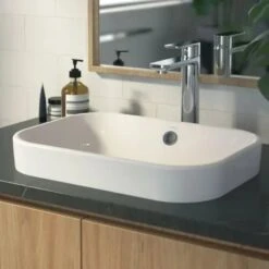 LUNA Tall Basin Mixer | CAROMA -HERA BATHWARE luna tall basin mixer caromabrushed brasstall basin mixercaroma 791577