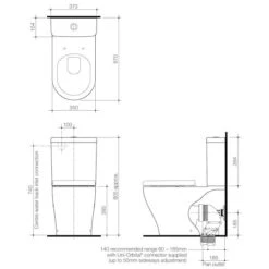 Luna Wall Faced Toilet Suite | Caroma -HERA BATHWARE luna wall faced toilet suite caromabottom inletgloss whitetoiletcaroma 864230
