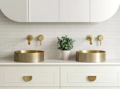 Luxe Basin 360mm -HERA BATHWARE luxe basin 360mmbrushed goldtimberline 148697