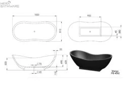 Mango Freestanding Bath 7 Mango Freestanding Bath -HERA BATHWARE mango freestanding bathbathtubpietra bianca 655673